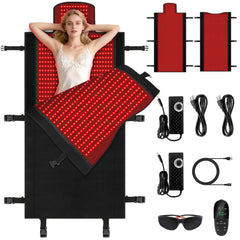 Siyiteng red light therapy mat offers full-body coverage for at-home sessions.