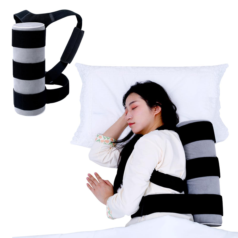 SJFFDP Side Sleep Trainer back strap guides you to side sleeping for snore relief