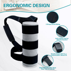 SJFFDP Side Sleep Trainer soft pad cushions the torso for stable, comfortable side sleepers