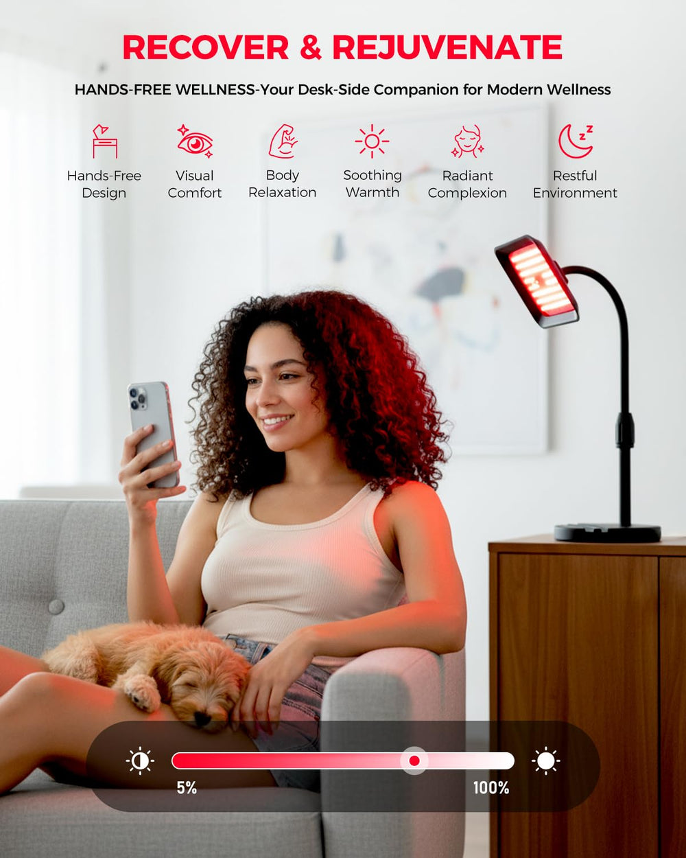 Sjzxuv red light therapy body with 850nm infrared warmth