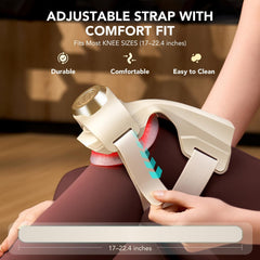 Three heating levels on SKG WS500 knee massager for comfortable warmth