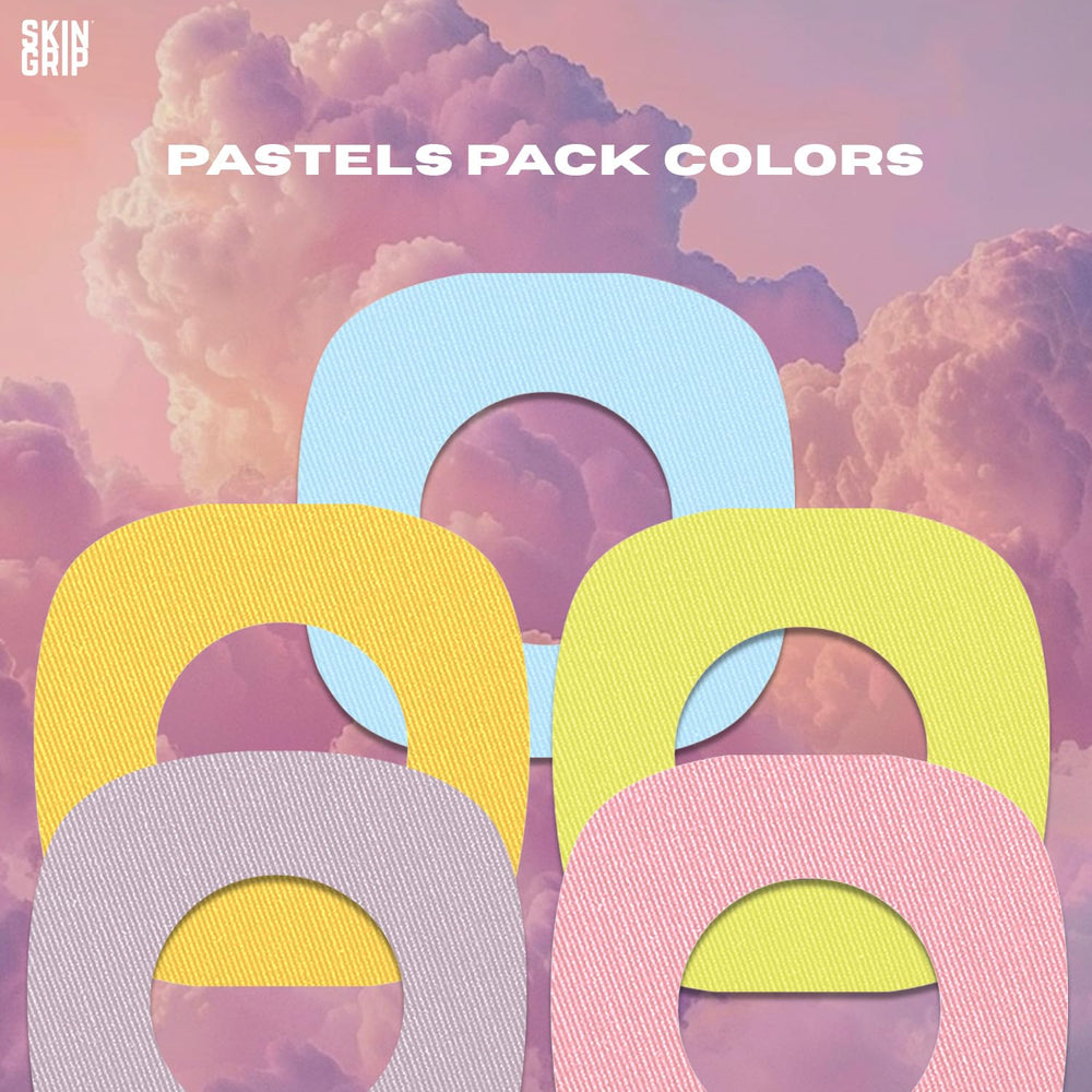 Skin Grip 20-pack pastel colors offer discreet CGM protection.