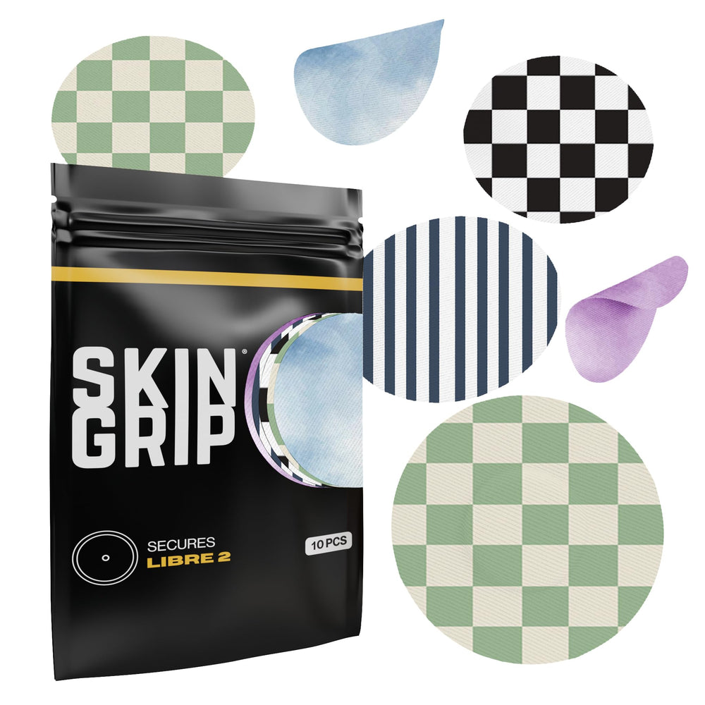 Skin Grip Freestyle Libre 2 sensor covers securely attach the CGM during workouts