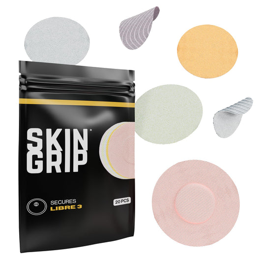 Skin Grip Freestyle Libre 3 sensor cover on skin with secure hold