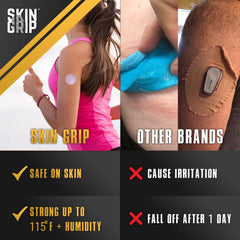 Skin Grip latex-free hypoallergenic adhesive designed for sensitive skin