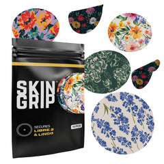 Skin Grip Libre2 sensor cover in floral pack protects your CGM during activity.
