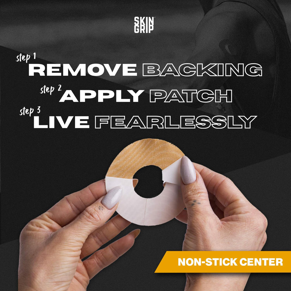 Skin Grip long-lasting patch staying in place during daily activities