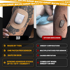 Skin Grip Omnipod patch easy application and secure wear.