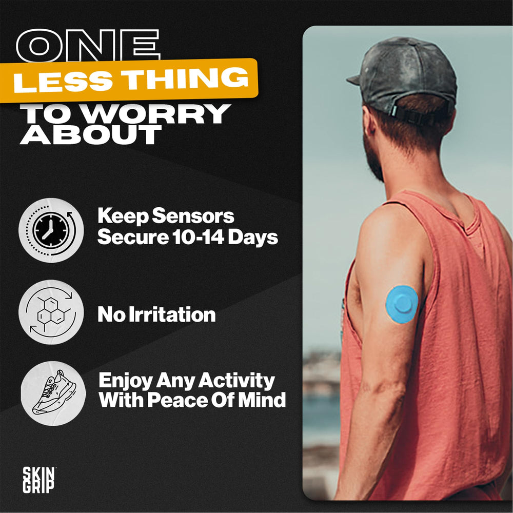Skin Grip pre-cut medical tape for a comfortable, skin-friendly fit.