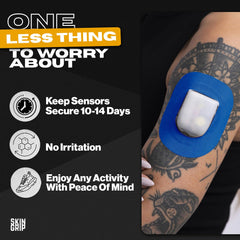 Pre-cut Skin Grip patch fits devices precisely for easy application.