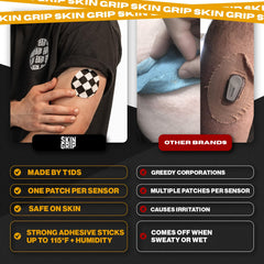 Skin-friendly adhesive minimizes irritation for long wear
