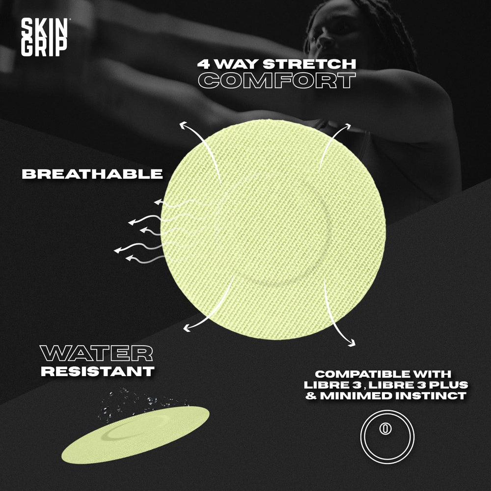 Skin Grip waterproof patch for Libre 3 ready for shower and sweat