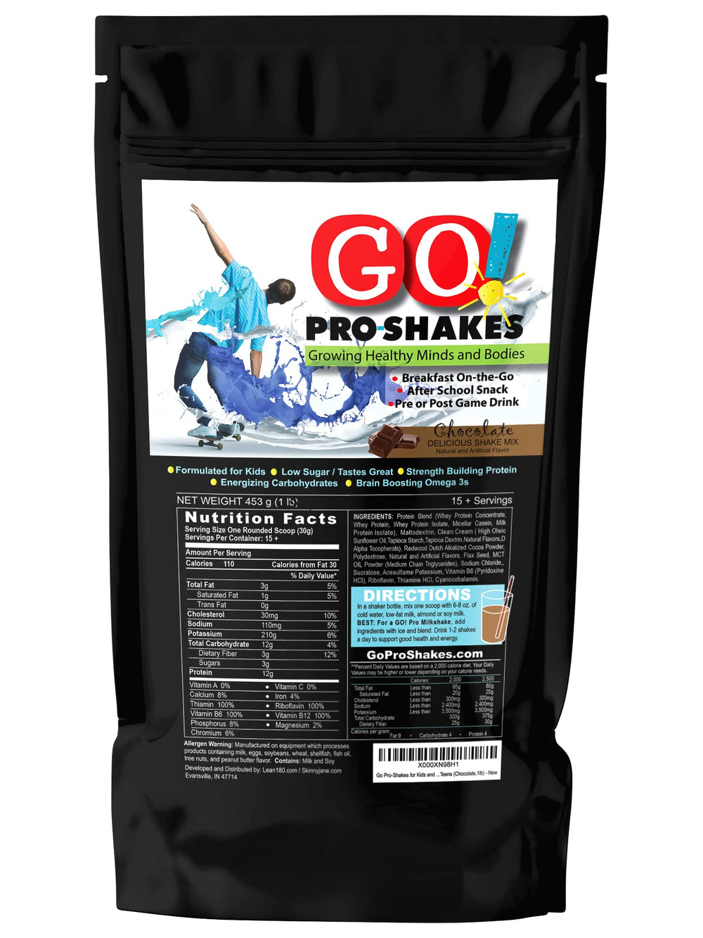 Healthy Skinny Jane GO Pro Shakes snack at the table