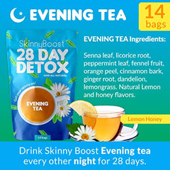 SkinnyBoost Daytime Tea cup poured for a refreshing energy boost.