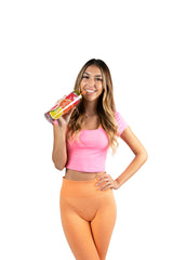SkinnyBoost free fruit slice tumbler shown with the kit for on the go sipping
