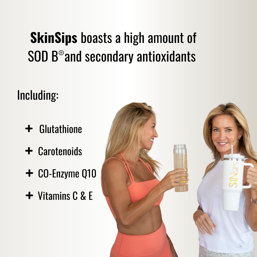 SkinSips 100% bioactive absorption emphasis in clear packaging
