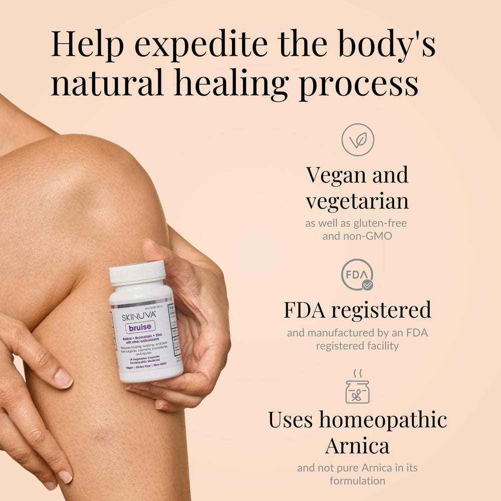 Skinuva recovery cream jar with arnica and vitamin K