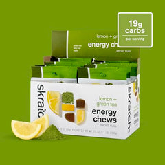 Skratch Labs Energy Chews close-up texture shows easy-to-digest chewable fuel