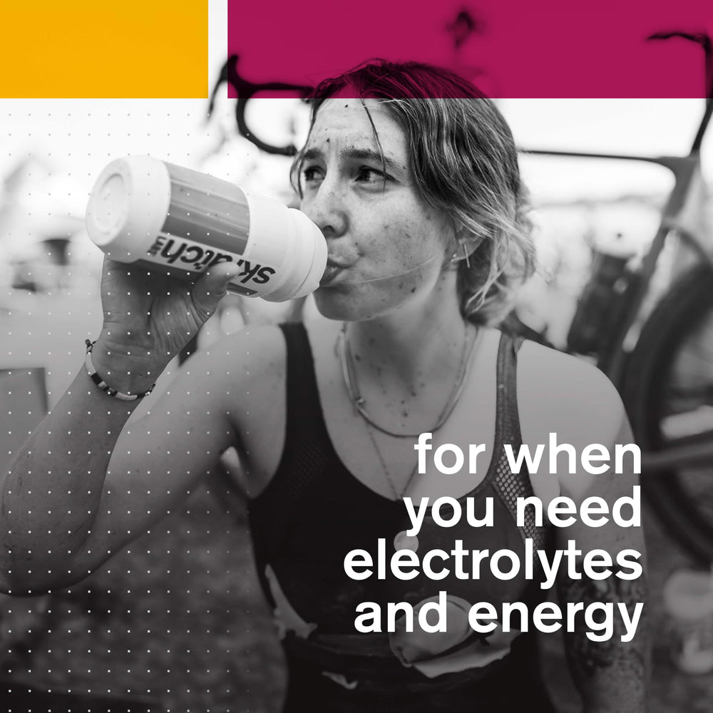 Skratch Labs travel-friendly packaging keeps hydration ready for races.