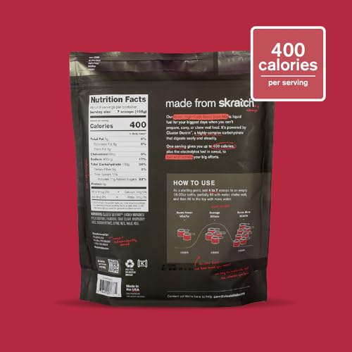 Skratch Labs powder dissolving in water for quick energy during long workouts.