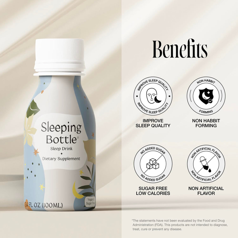 Sleeping Bottle travel-friendly bottle ready for carry-on nights and trips.