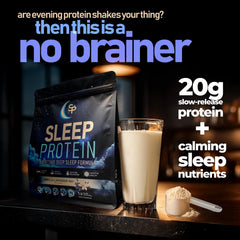 SleepProtein Nighttime Casein Scoop ready for a nightly serving.
