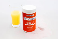 SlimCentric GLP-1 ingredients label highlighting vitamin C for daily wellness