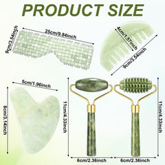 Sliner jade gua sha combs relieve facial tension and promote smoothness.