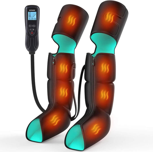 Slothmore leg massager showing 360-degree coverage for improved circulation.