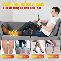 Slothmore massager fits calves up to 23 inches and feet to 16.5 inches.
