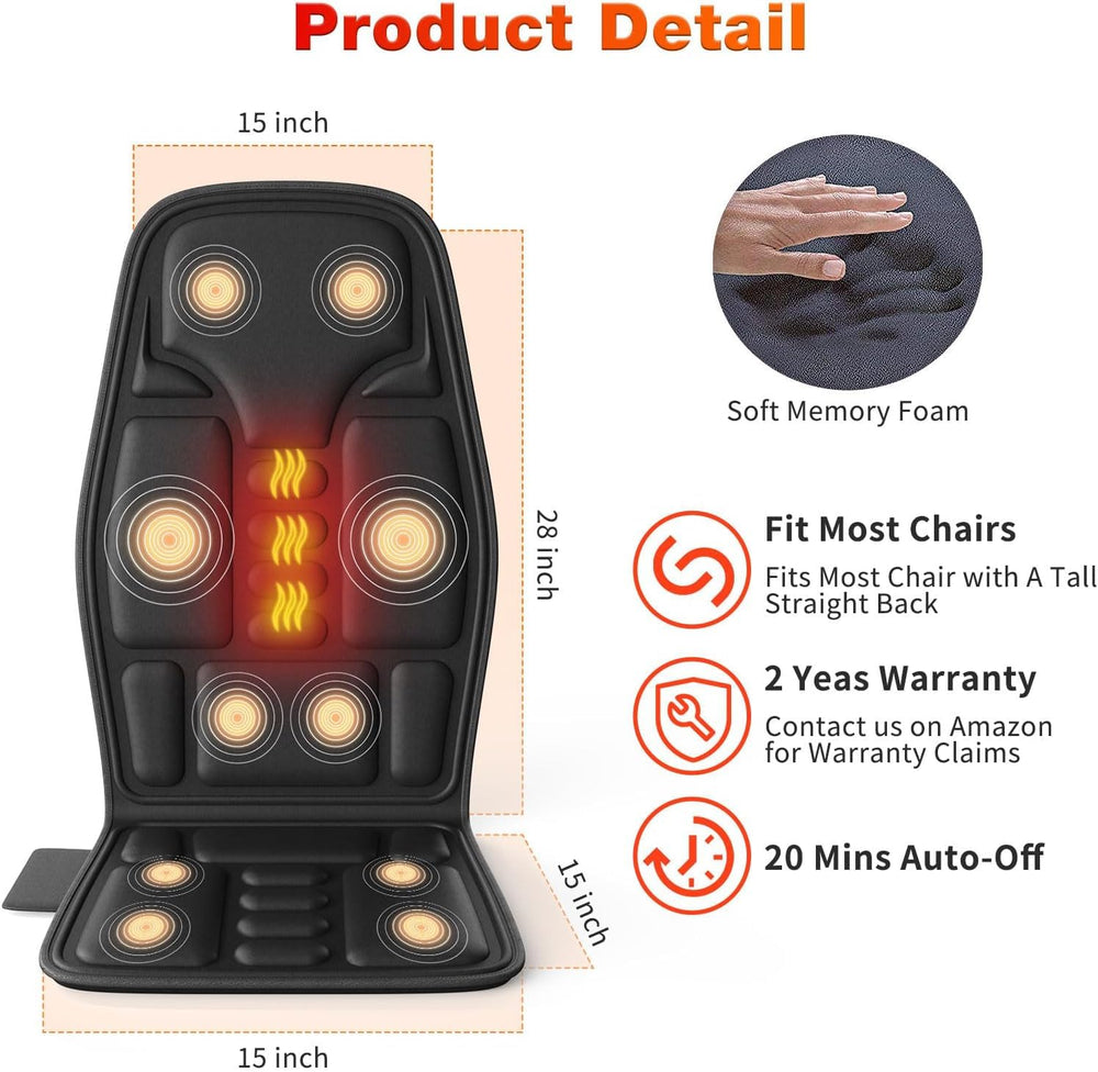 SLOTHMORE chair massager in a bright office setup providing fatigue relief