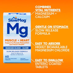 Slow-Mag unflavored tablets with no artificial flavors or colors.