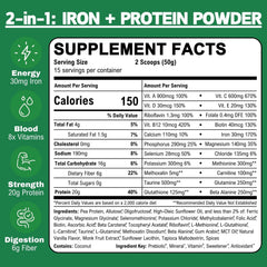 Smart Eats iron powder on kitchen counter for morning routines.