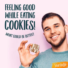 Smart for Life blueberry high-fiber cookie ingredient image emphasizing fiber content.