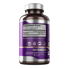 Smart Nutra Labs quercetin 180-capsule pack ready for a three-month supply