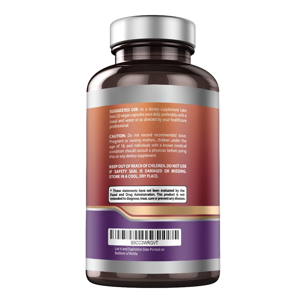 Serving image emphasizes 1200mg quercetin per serving for consistent daily intake.