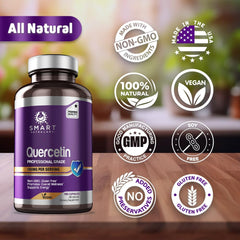 Smart Nutra Labs quercetin non-GMO gluten-free label