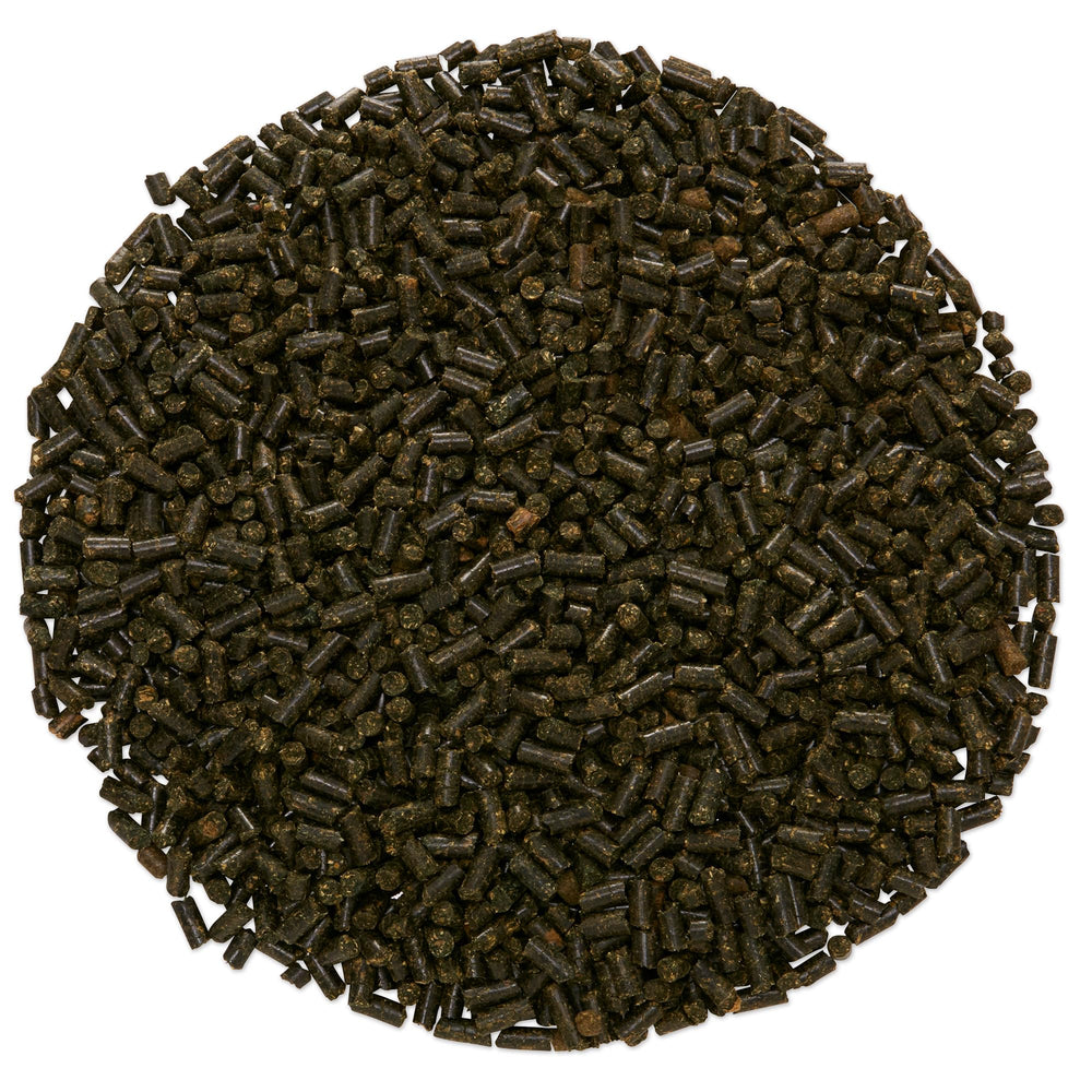 SmartEquine apple-banana flavored pellets appeal to picky horses for daily wellness.