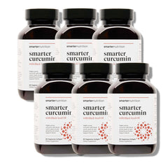 The SMARTERNUTRITION Curcumin Softgels bottle supports everyday wellness with a high-absorption formula.