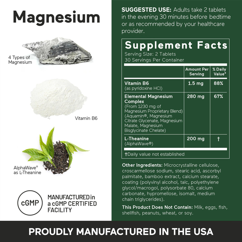 Smarter Magnesium tablets on kitchen counter for stress relief and relaxation