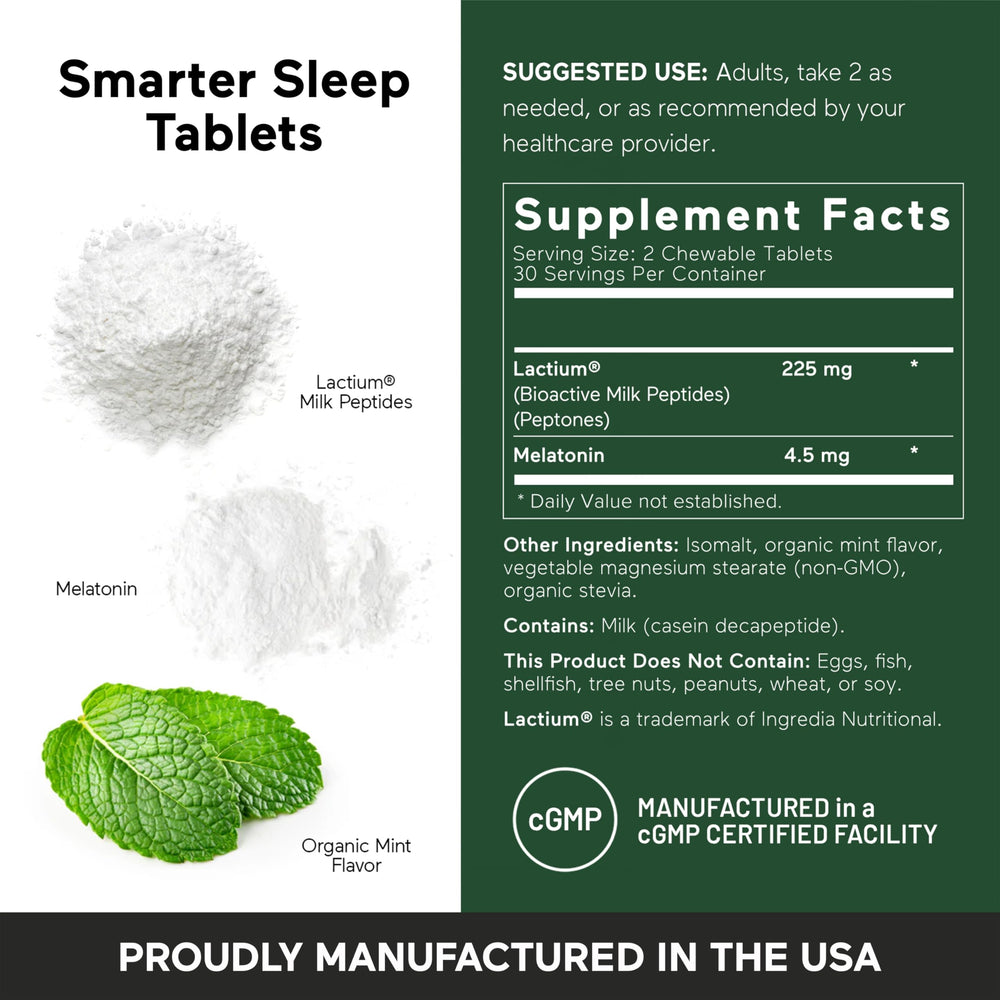 SmarterNutrition Non-allergen sleep aid free from major allergens.