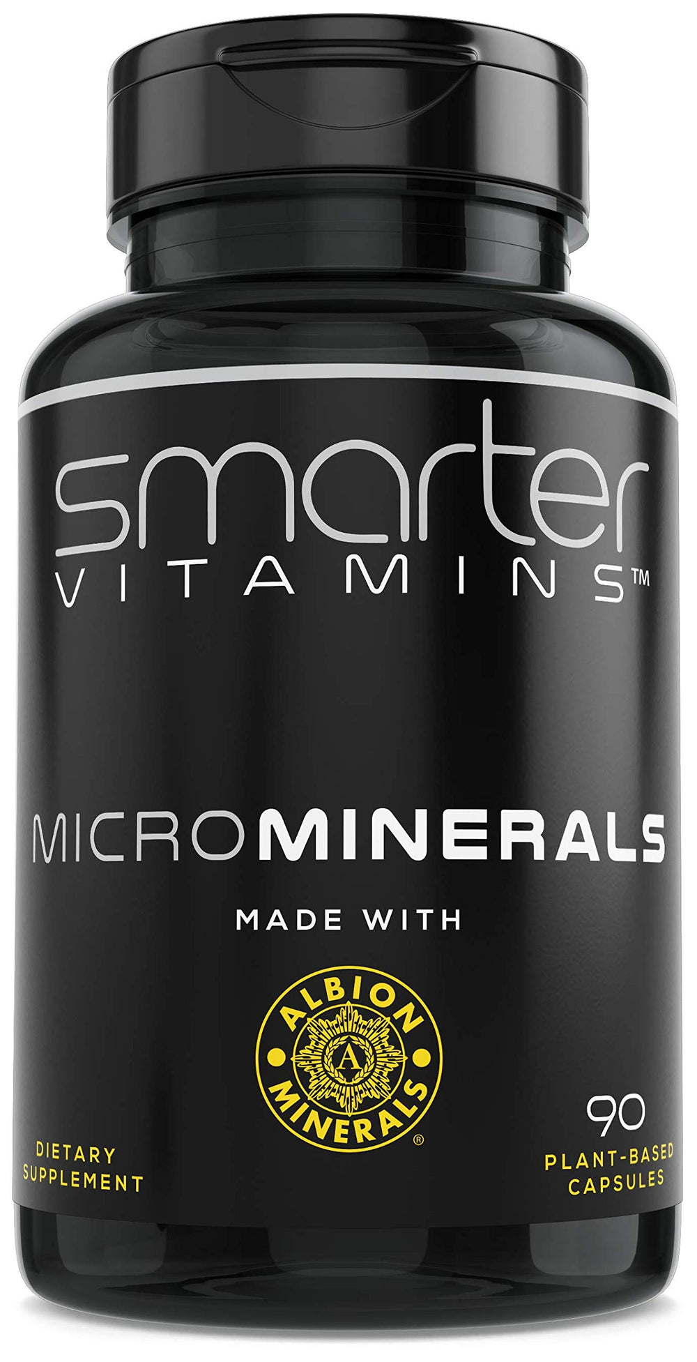 SmarterVitamins zinc glycinate bottle highlights high-absorption mineral support