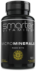 SmarterVitamins zinc glycinate bottle highlights high-absorption mineral support