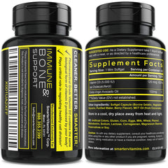 SmarterVitamins D3 non-GMO gluten-free label on packaging.