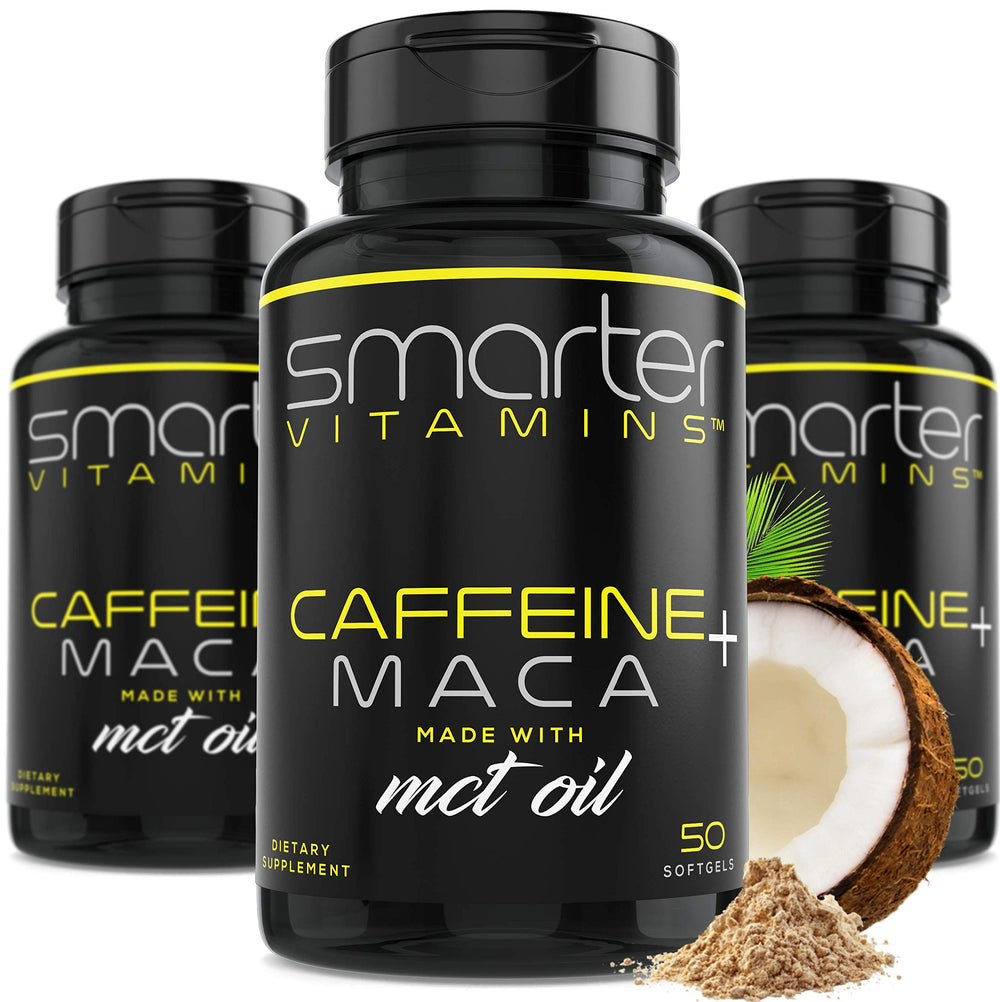 SmarterVitamins Energy Pills three-bottle set for sustained daily energy