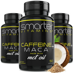 SmarterVitamins Energy Pills three-bottle set for sustained daily energy