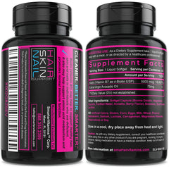 SmarterVitamins Non-GMO and soy-free labeling on the bottle