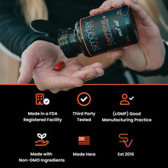 SmarterVitamins non-GMO gluten-free label on bottle