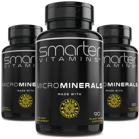 SmarterVitamins zinc glycinate Albion bottle pour for easy daily mineral intake