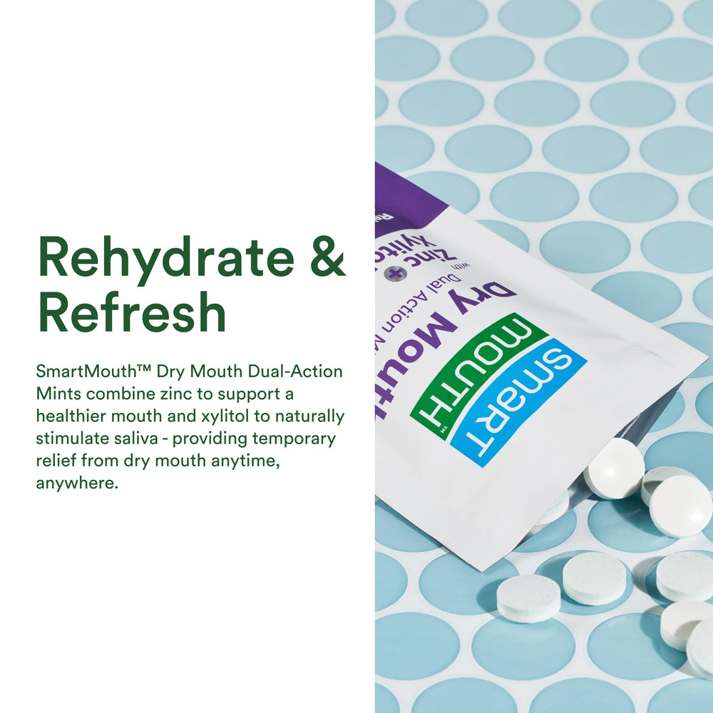 SmartMouth zinc graphic indicating mouth health support